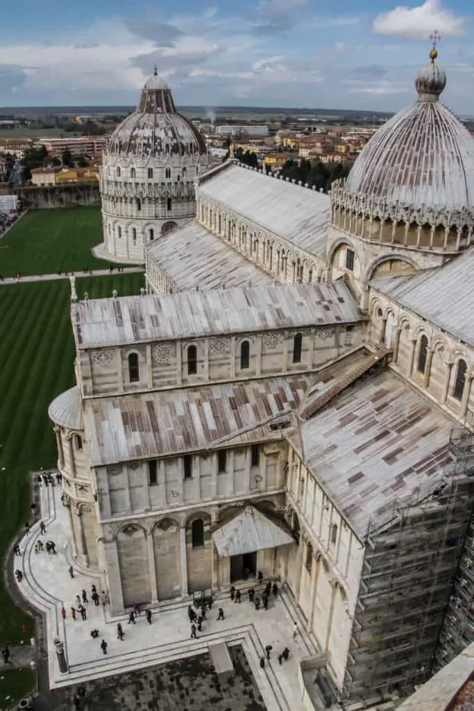 View from Leaning Tower of Pisa