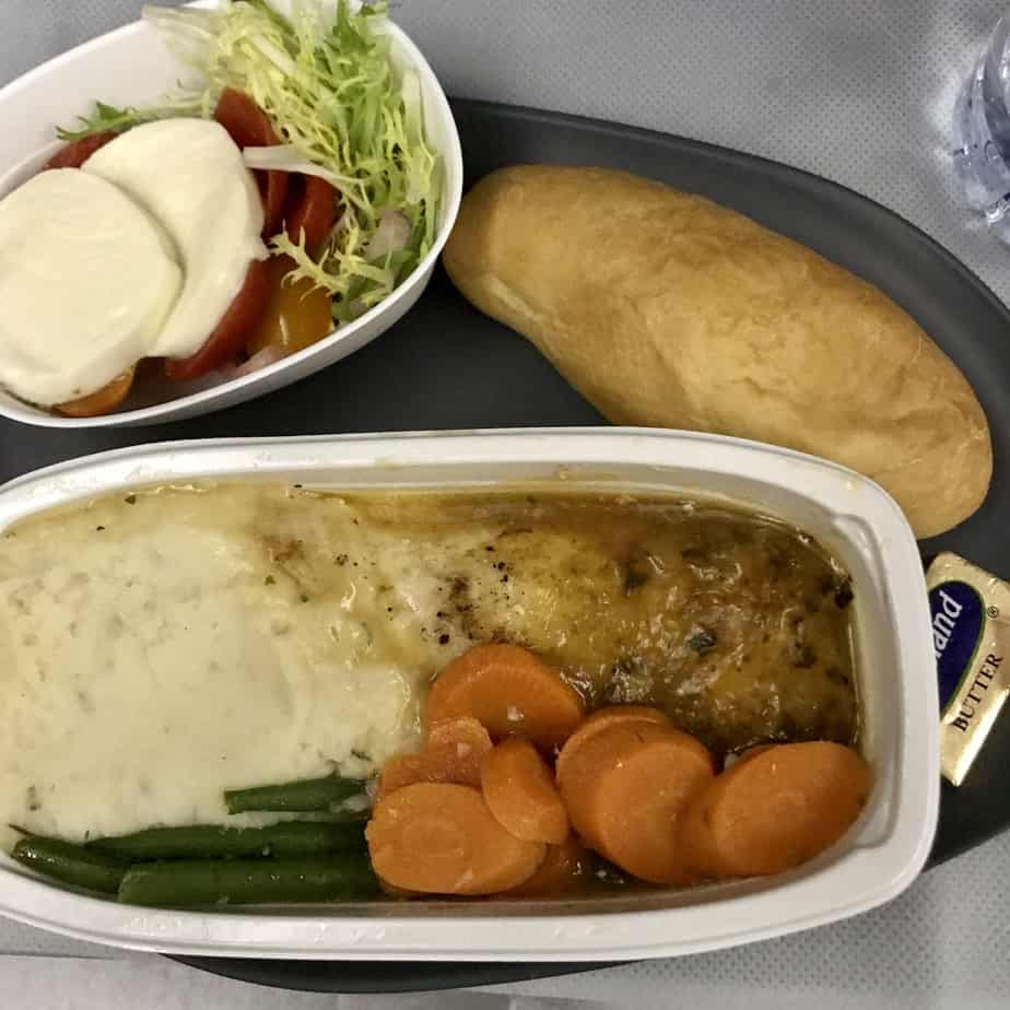 Delta International Economy Class: Main Meal