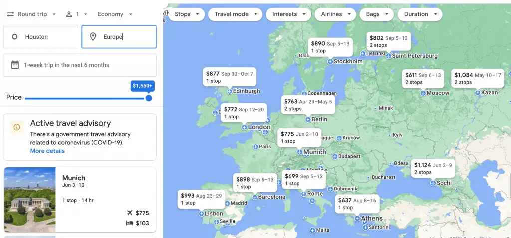 Best Flight Booking Tool: Google Flight Explorer