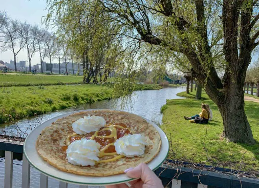 Apple pancakes at Zaanse Schans, a perfect Amsterdam day trip from The Daily Adventures of Me
