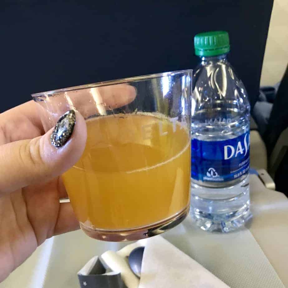 Delta International Economy Class: Welcome Bellini