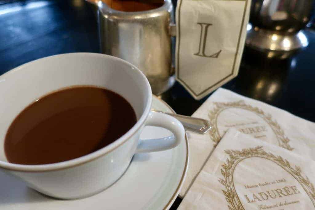 Laduree: Best Hot Chocolate in Paris