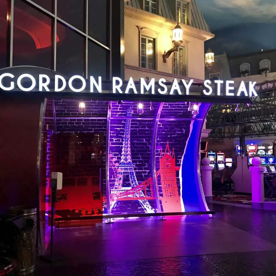 Gordon Ramsay Steak or the Eiffel Tower Restaurant
