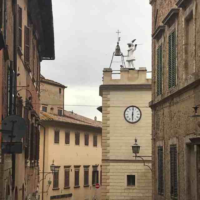 Things to do in Montepulciano look at the Bell Ringer