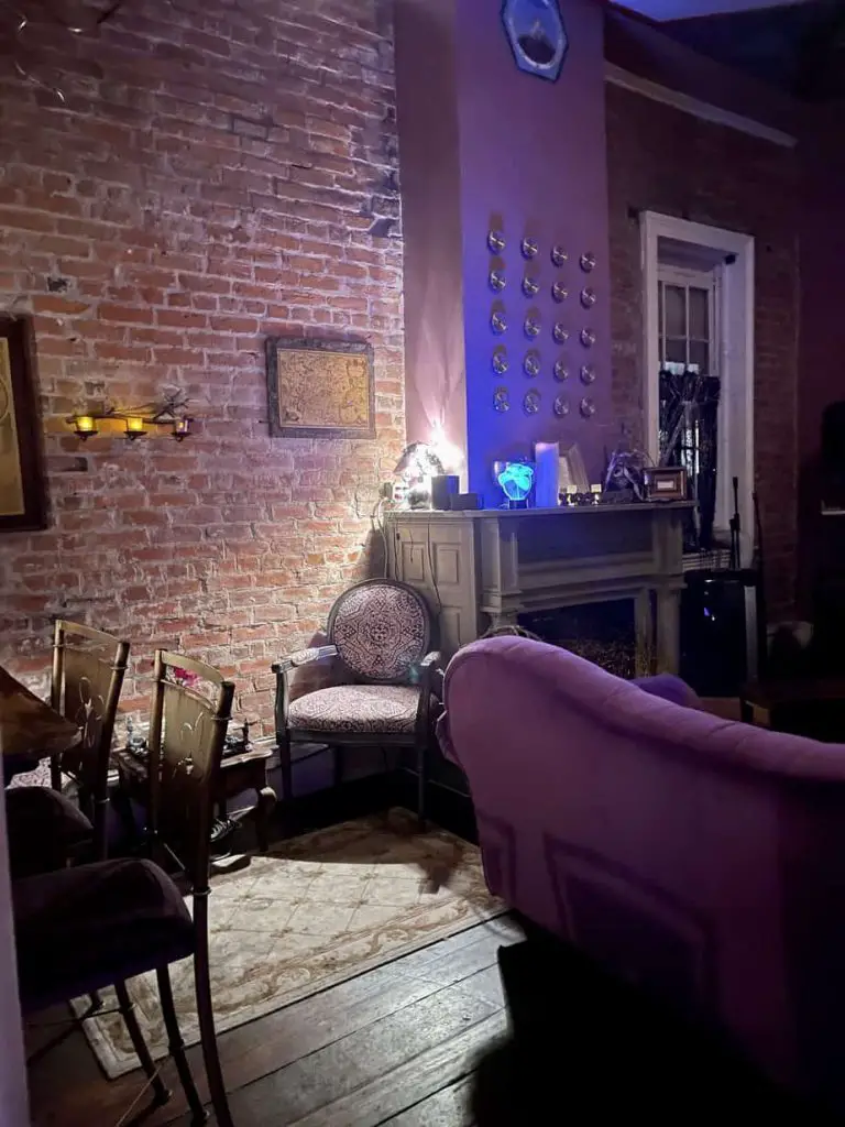 Potions vampire speakeasy New Orleans Living room entrance in New Orlean's only vampire speakeasy, Potions.